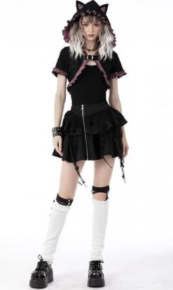 DARK IN LOVE Mesmerise | CROPPED HOODIE -Punk Rave Store BW105 10 8f445ac7 0e40 4d8a a3b8 c4e882df80d7 700x700