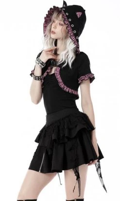 DARK IN LOVE Mesmerise | CROPPED HOODIE -Punk Rave Store BW105 11 87fe57c1 dcb4 4045 9c16 f71395e5d2d8 700x700