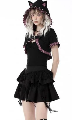 DARK IN LOVE Mesmerise | CROPPED HOODIE -Punk Rave Store BW105 5 d86c7783 e83a 41aa 9962 80d1e37aa9a1 700x700