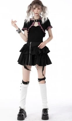 DARK IN LOVE Mesmerise | CROPPED HOODIE -Punk Rave Store BW105 6 e4332af9 0968 456e bb3d 1e0645ff7de0 700x700