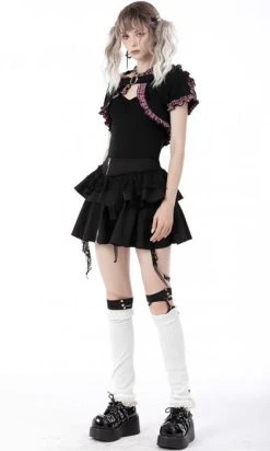 DARK IN LOVE Mesmerise | CROPPED HOODIE -Punk Rave Store BW105 9 6e000c09 4171 42a7 b22d 7cb128c1f640 700x700