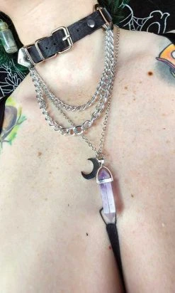 HELLBOUND Amethyst Moon | NECKLACE