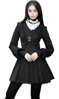 PUNK RAVE Dark Cathedral | DRESS* -Punk Rave Store OPQ 877LQF BK 1 1 90caaa58 eb74 42e6 bde6 3b8e768e7878 700x700
