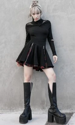 PUNK RAVE Defiance | PLEATED SKIRT -Punk Rave Store OPQ 948BQF BK RD 10 33f08d22 e37d 45bf b100 7e195a275a1d 700x700