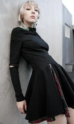 PUNK RAVE Defiance | PLEATED SKIRT -Punk Rave Store OPQ 948BQF BK RD 3 db18e309 7d17 4484 b6b3 4928aab7025f 700x700