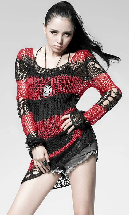 PUNK RAVE Distressed Summon | KNIT SWEATER 3 PUNK RAVE Distressed Summon | KNIT SWEATER