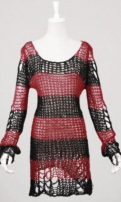 PUNK RAVE Distressed Summon | KNIT SWEATER 4 PUNK RAVE Distressed Summon | KNIT SWEATER - Image 2