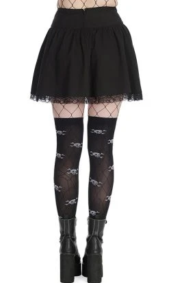 BANNED ALTERNATIVE Sakura [Black] | SKIRT -Punk Rave Store banned alternative sakura black skirt 4 700x700