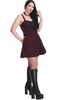 BANNED ALTERNATIVE Distressed Chicks [Burgundy] | DRESS -Punk Rave Store banned apparel distressed chicks burgundy dress 2 377d3a17 c570 49ca 91ea e2644ffbfb8f 700x700