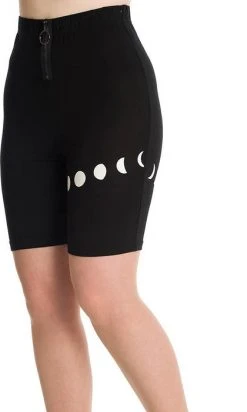 BANNED ALTERNATIVE Moonphase | SHORTS -Punk Rave Store banned apparel moonphase shorts 2 f277022a 6136 485a a092 f264facf3630 700x700