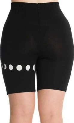 BANNED ALTERNATIVE Moonphase | SHORTS -Punk Rave Store banned apparel moonphase shorts 3 f01e8161 a5aa 4768 809c 23959c01b1b6 700x700