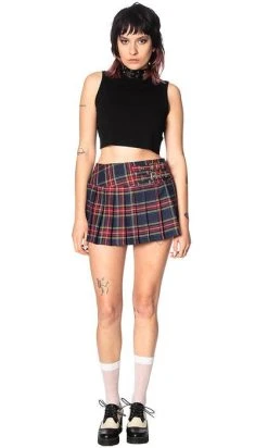 BANNED ALTERNATIVE Darkdoll [Navy Blue Tartan] | MINI SKIRT* -Punk Rave Store banned apparel navy blue tartan mini skirt 2 07b943e0 f4a4 4f68 93a1 3aaa263934bb 700x700