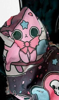 BESERK CRYPT Nekomancer [Purple/Blue] | WOVEN TAPESTRY BLANKET -Punk Rave Store beserk crypt nekomancer tapestry 05 eddf948a c7e6 45d9 afa8 9311f2115091 700x700