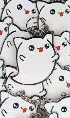 BESERK CLOTHING Spooky Kitty [Glitter] | KEYCHAIN