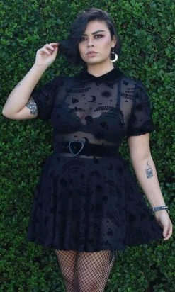 COLLECTIF Ana Ouija [Mesh] | SKATER DRESS**