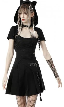 DARK IN LOVE Black Cat | CROPPED HOODIE -Punk Rave Store dark in love cool cat tail cape 9 e142e525 f8bc 4fce ab0f 1f61b3cad48a 700x700