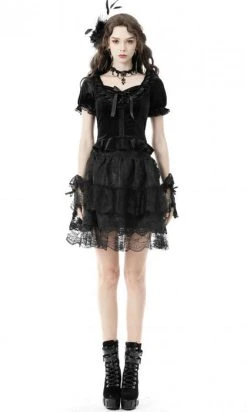 DARK IN LOVE Rosaline | VELVET TOP -Punk Rave Store dark in love gothic frilly velvet top 3 cdb48013 e2ef 4f6b 8c50 bc7e64a2e6bb 700x700