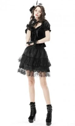 DARK IN LOVE Rosaline | VELVET TOP -Punk Rave Store dark in love gothic frilly velvet top 8 d47e4035 f611 4b89 92df c1ca12960285 700x700