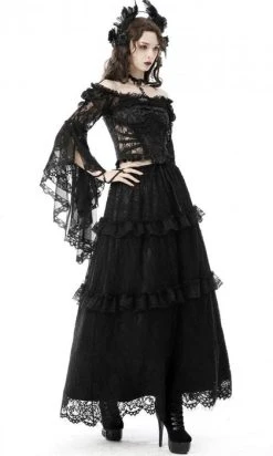 DARK IN LOVE Shadow Temptress | BELL SLEEVE TOP* -Punk Rave Store dark in love mesh bell lace cape 10 30d0407b 7912 4ad7 be83 d13fec8fb2c5 700x700