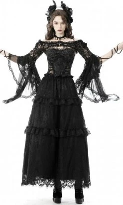 DARK IN LOVE Shadow Temptress | BELL SLEEVE TOP* -Punk Rave Store dark in love mesh bell lace cape 1 e8cc02f9 93f5 4dc2 8148 fc9ebe7aa7d0 700x700