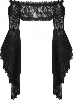 DARK IN LOVE Shadow Temptress | BELL SLEEVE TOP* -Punk Rave Store dark in love mesh bell lace cape 21 ae1510bd 88be 4b2b ad2d 16fad26e2f31 700x700