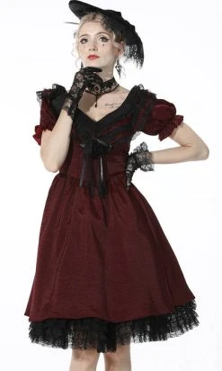 DARK IN LOVE Victoria [Red] | RUFFLE DRESS* -Punk Rave Store dark in love victoria red ruffle dress 2 37fdac9a da26 45e4 85f0 e48009c3ac9f 700x700