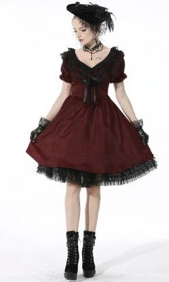 DARK IN LOVE Victoria [Red] | RUFFLE DRESS* -Punk Rave Store dark in love victoria red ruffle dress 5 430c27a5 13b6 4a89 85ed bf56fba988d2 700x700