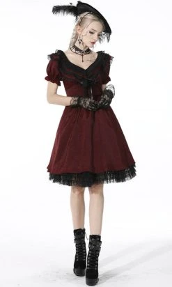 DARK IN LOVE Victoria [Red] | RUFFLE DRESS* -Punk Rave Store dark in love victoria red ruffle dress 6 32ad865a 3fc2 47e7 a673 05b49325c8e9 700x700