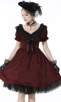 DARK IN LOVE Victoria [Red] | RUFFLE DRESS* -Punk Rave Store dark in love victoria red ruffle dress 7 fc6efee7 8231 4842 ba2a bbf175d42427 700x700