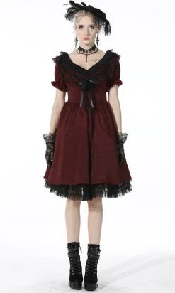 DARK IN LOVE Victoria [Red] | RUFFLE DRESS* -Punk Rave Store dark in love victoria red ruffle dress 8 4ff195c0 0eb7 4fab 9b60 04429b0fc3f1 700x700