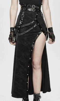 DEVIL FASHION Punk Strapped | LONG SKIRT`