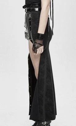 DEVIL FASHION Punk Strapped | LONG SKIRT` -Punk Rave Store devil fashion punk strapped long skirt 02 700x700