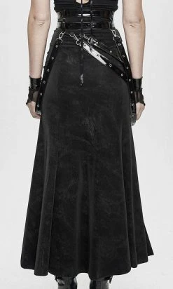 Punk Rave Store -Punk Rave Store devil fashion punk strapped long skirt 03 700x700