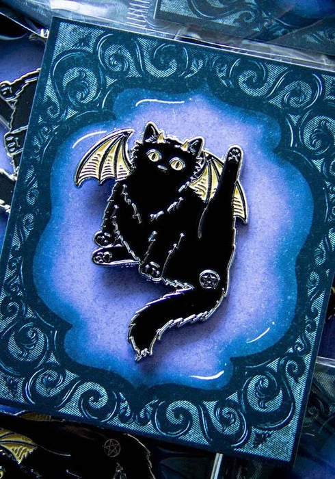 ECTOGASM Pentacle Butthole Black Cat | ENAMEL PIN 5 ECTOGASM Pentacle Butthole Black Cat | ENAMEL PIN - Image 3