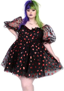 Punk Rave Store -Punk Rave Store foxblood queen of hearts party dress 2 f6ea3d07 076a 4fc9 8a36 9526bf1782d5 700x700