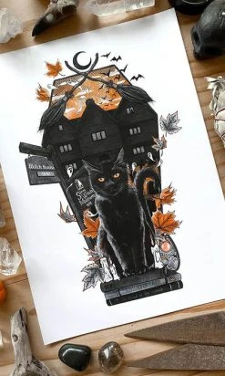 GHOSTS OF OCTOBER The Black Cat [A4] | PRINT -Punk Rave Store ghosts of october the black cat a4 print 2 1dabf4f5 0f63 4da1 bb91 586d593a7edd 700x700