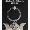 GOTHIC GIFTS Triple Moon | BLACK MAGIC KEYRING
