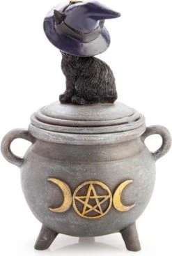 HOMEWARES Black Cat | CAULDRON TRINKET BOX -Punk Rave Store homewares black cat cauldron trinket box 3 273cd43d a59f 454e bb93 deadd6e3afae 700x700