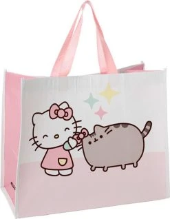 HOMEWARES Hello Kitty & Pusheen | THE CAT REUSABLE SHOPPING BAG -Punk Rave Store homewares hello kitty pusheen the cat reusable shopping bag 5 50686fa5 5c53 4d4d 865e 5d9b80bff240 700x700
