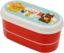 HOMEWARES Maneki Neko Lucky Cat | BENTO LUNCH BOX [with Fork & Spoon] -Punk Rave Store homewares maneki neko lucky cat bento lunch box with fork spoon 3 4fca568a 6c4c 4010 8421 b6ce1c9e7699 700x700