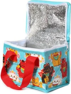 HOMEWARES Maneki Neko Lucky Cat | LUNCH BAG -Punk Rave Store homewares rpet reusable lunch bag 6 d7875b3c d247 45c2 a81b 80a574370bdc 700x700