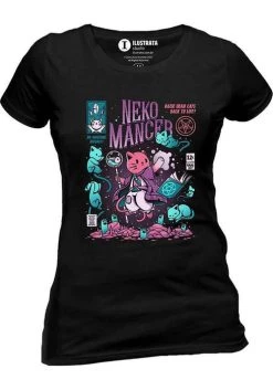 ILUSTRATA Nekomancer | FITTED T-SHIRT 6 ILUSTRATA Nekomancer | FITTED T-SHIRT -Punk Rave Store ilustrata nekomancer t shirt 3 700x700