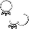 BODYVIBE Triple Skull | HINGED SEGMENT RING