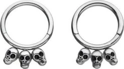 BODYVIBE Triple Skull | HINGED SEGMENT RING -Punk Rave Store jewellery skull hinged segment rings 2 38ad159f 0c04 434a 87b7 fbc36b466199 700x700