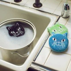 KIKKERLAND Kitty | SCRUB SPONGE SET -Punk Rave Store kikkerland cat sponges set of 3 2 68d712c4 f935 4eca 88af aafed7613913 700x700