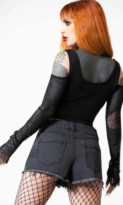 KILLSTAR Alchemille | DENIM SHORTS* -Punk Rave Store killstar alchemille denim shorts 4 71a1ae5d 016a 4915 bcbd 931002bb206c 700x700