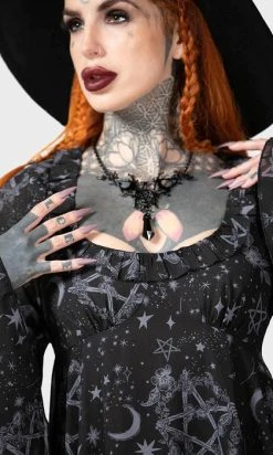 KILLSTAR Astral Willow | DRESS 18 KILLSTAR Astral Willow | DRESS -Punk Rave Store killstar astral willow dress 3 700x700