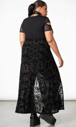 KILLSTAR Charged | Split MAXI SKIRT* -Punk Rave Store killstar charged split maxi skirt 5 bf53c44c 8b1e 48d9 b122 70c330bdc6ca 700x700