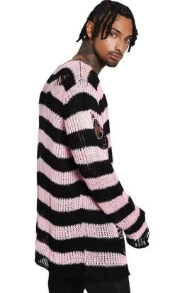 KILLSTAR Bad Blossoms | KNIT SWEATER* -Punk Rave Store killstar courtney distress knit sweater 5 a9d283f5 ec95 4d52 a4ac 1238e27170d1 700x700