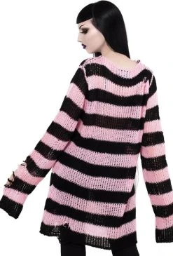 KILLSTAR Bad Blossoms | KNIT SWEATER* -Punk Rave Store killstar courtney distress knit sweater 7 a8d23630 6226 445a b85c 21339162273a 700x700